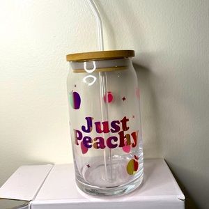 Let’s get fruity with a customized peach glass cup